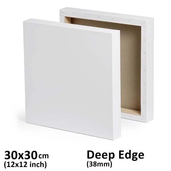 30x30cm deep edge stretched canvas