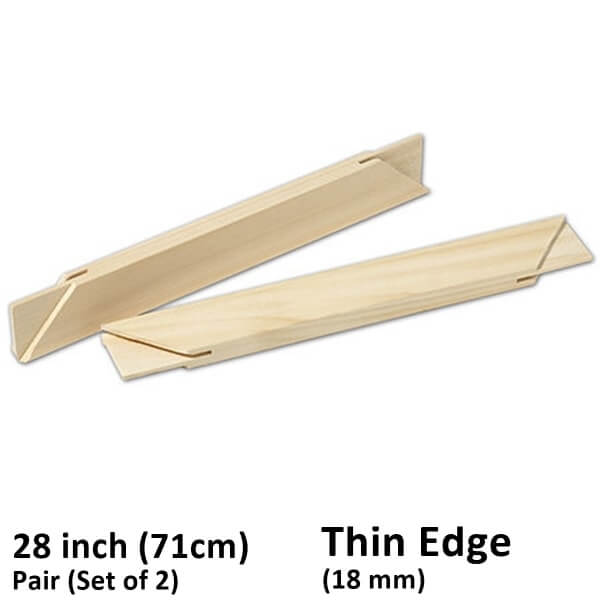 28 Inch (71 cm) Set/Pair of 2 Thin Edge Stretcher Bars